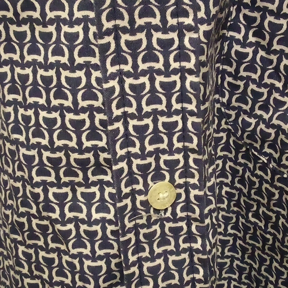 Cinch Dark Navy Blue Long Sleeve Button Up Shirt - Size Large - Picture 3 of 9